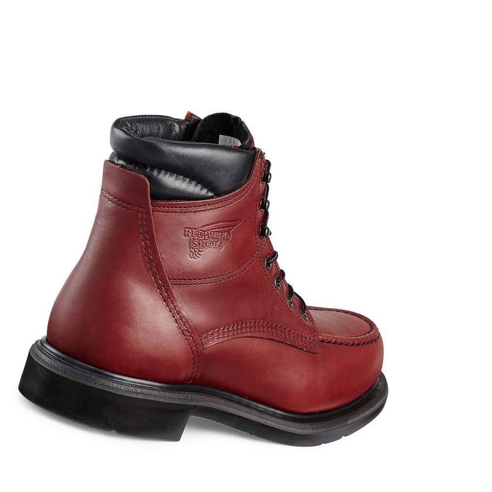 Red Wing SuperSole® 6-inch Soft Toe Men's Work Boots Burgundy | ZA 86TCE